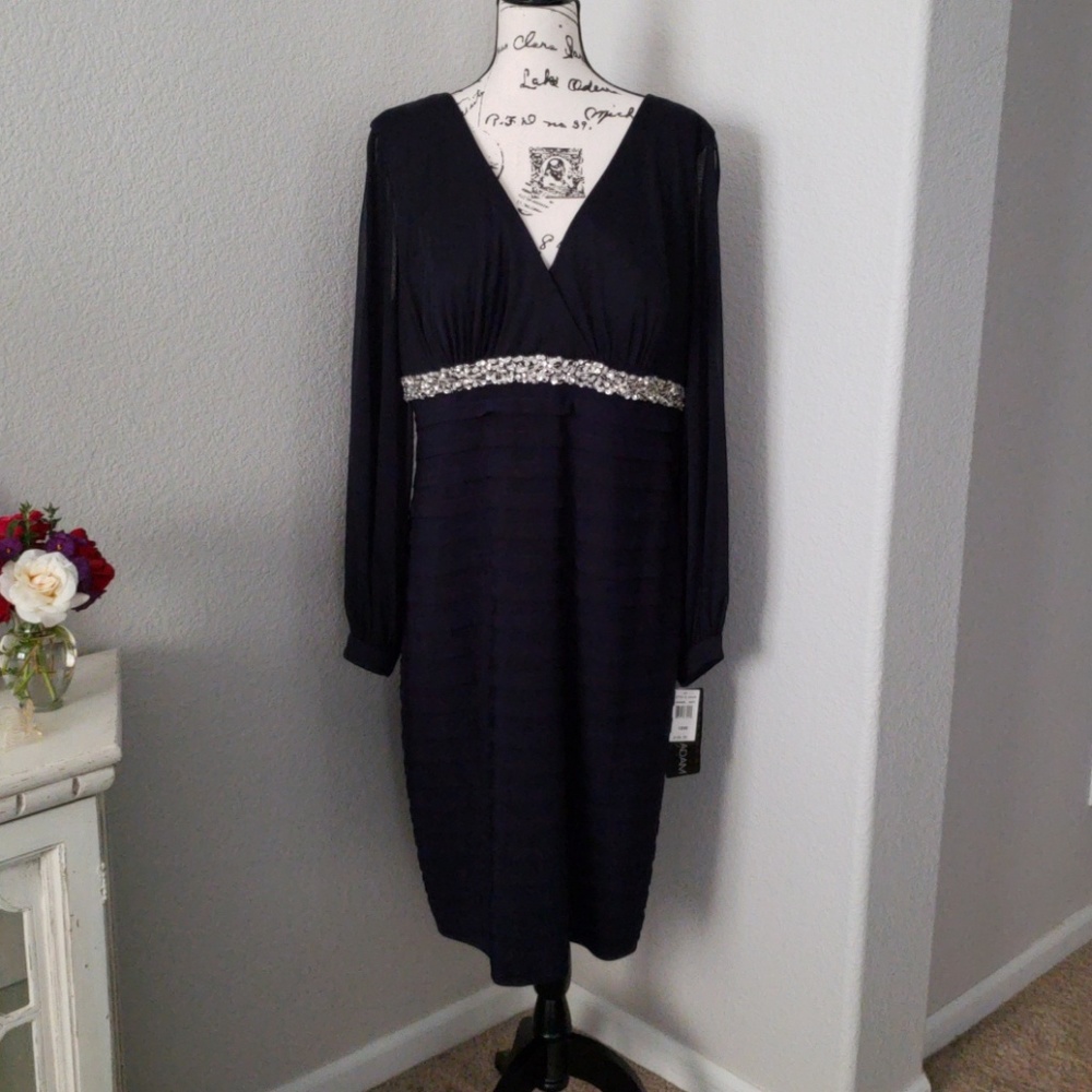 Navy Blue Dress 18W NWT